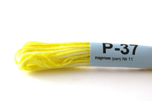 Мулине меланж Р-37 желтый-св.лимонный