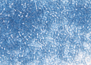 Бисер Япония MIYUKI Delica цилиндрический 11/0 5 г DB0113 синий прозрачный блестящий