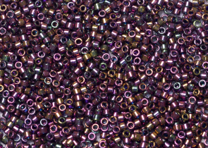 Бисер Япония MIYUKI Delica цилиндрический 11/0 5г DB-0128 сливовое золото блестящий
