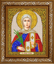 Рисунок на ткани для вышивки бисером ИС-4077 Святая Сусанна 27,5х16см